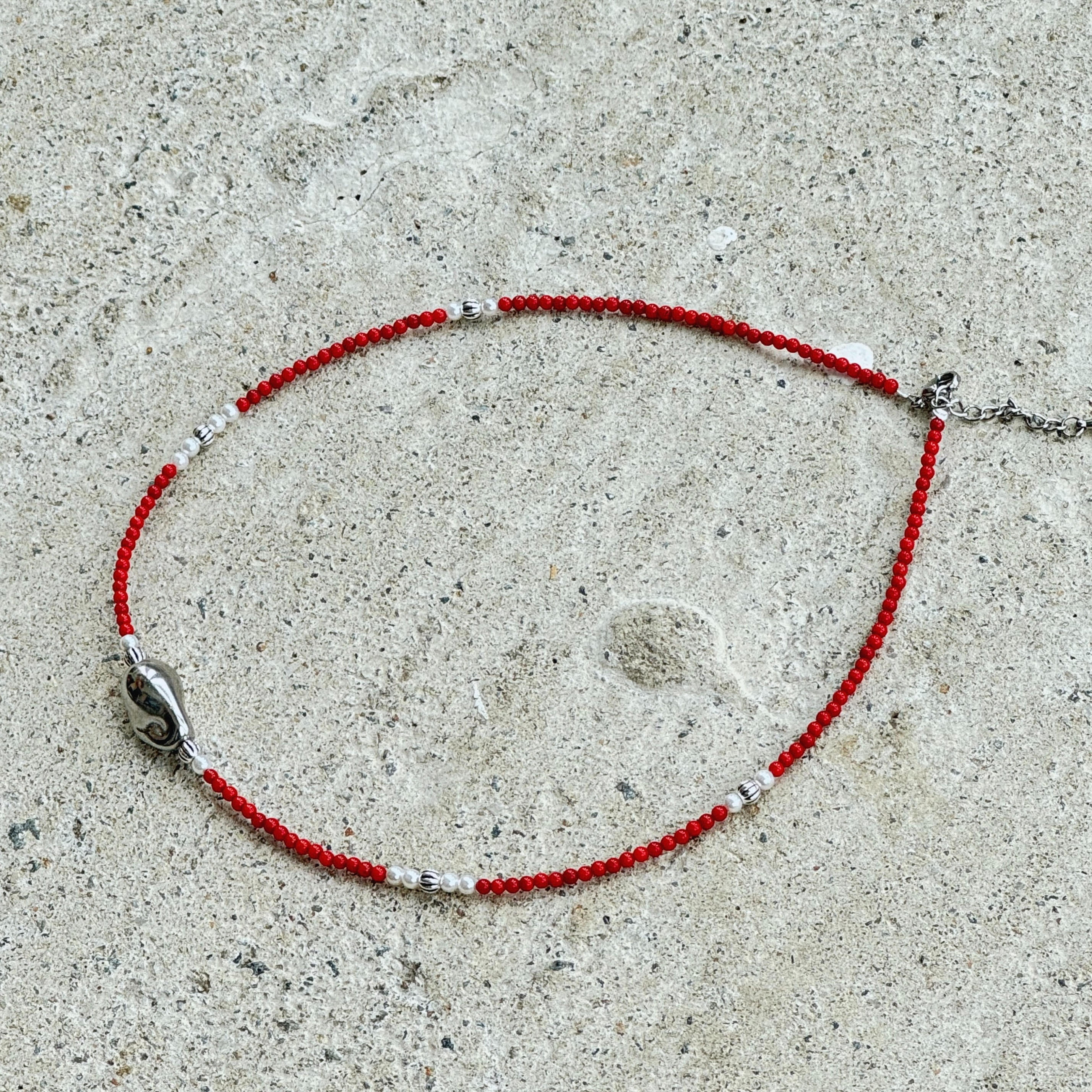 [Handmade] Lucky coral Necklace