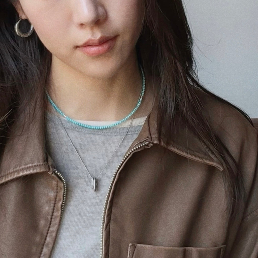 Textured ring Earring