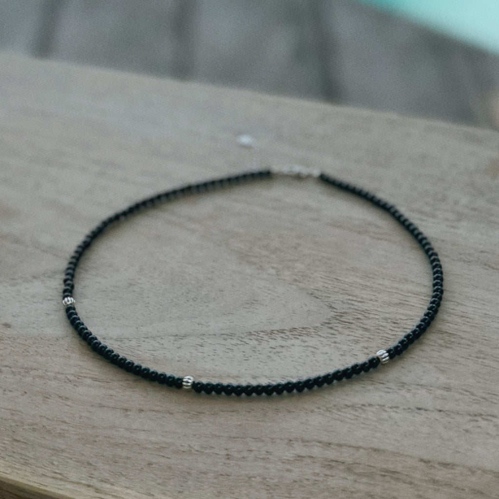 [Handmade] Black onyx necklace
