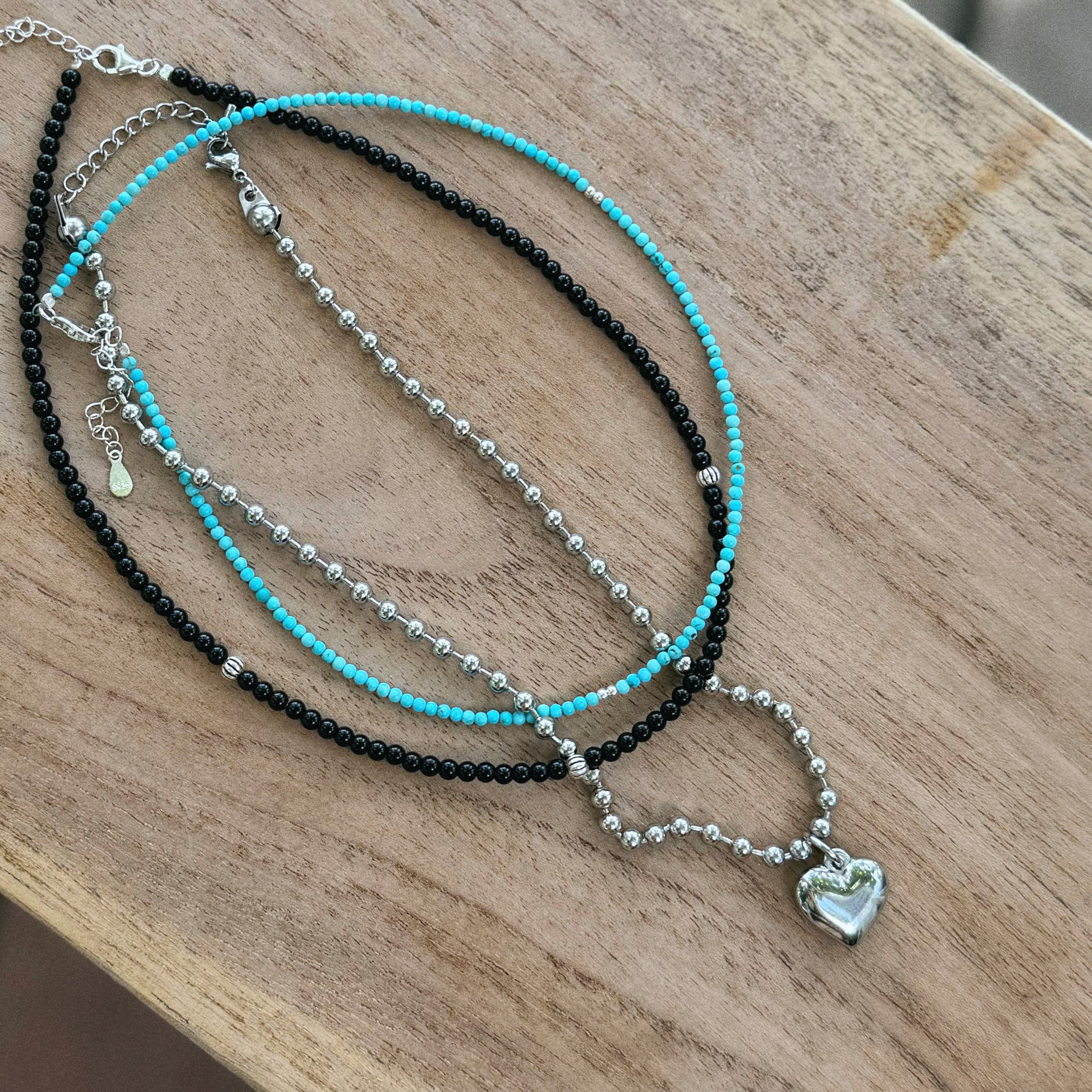 [Handmade] Blue Turquoise Choker