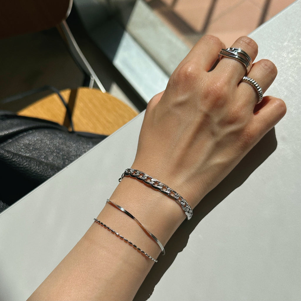 [Handmade] Textured Chain Bracelet