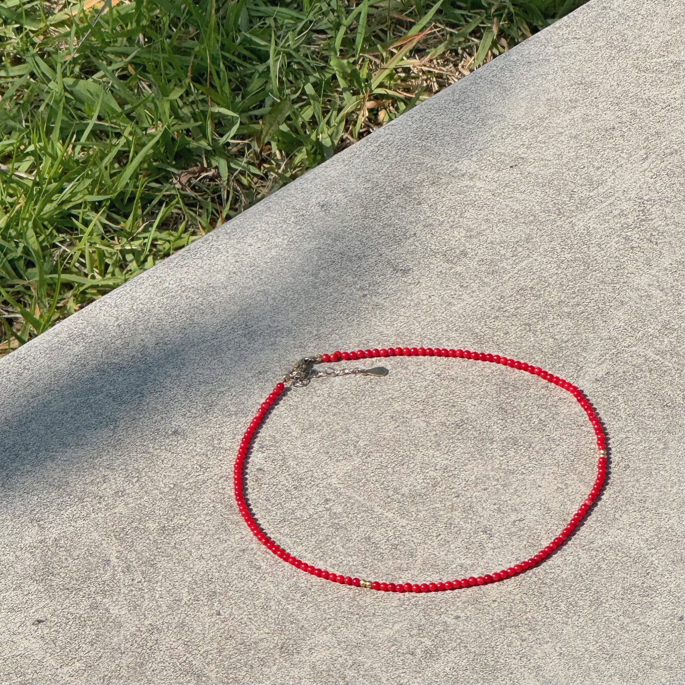 [Handmade] Coral Choker