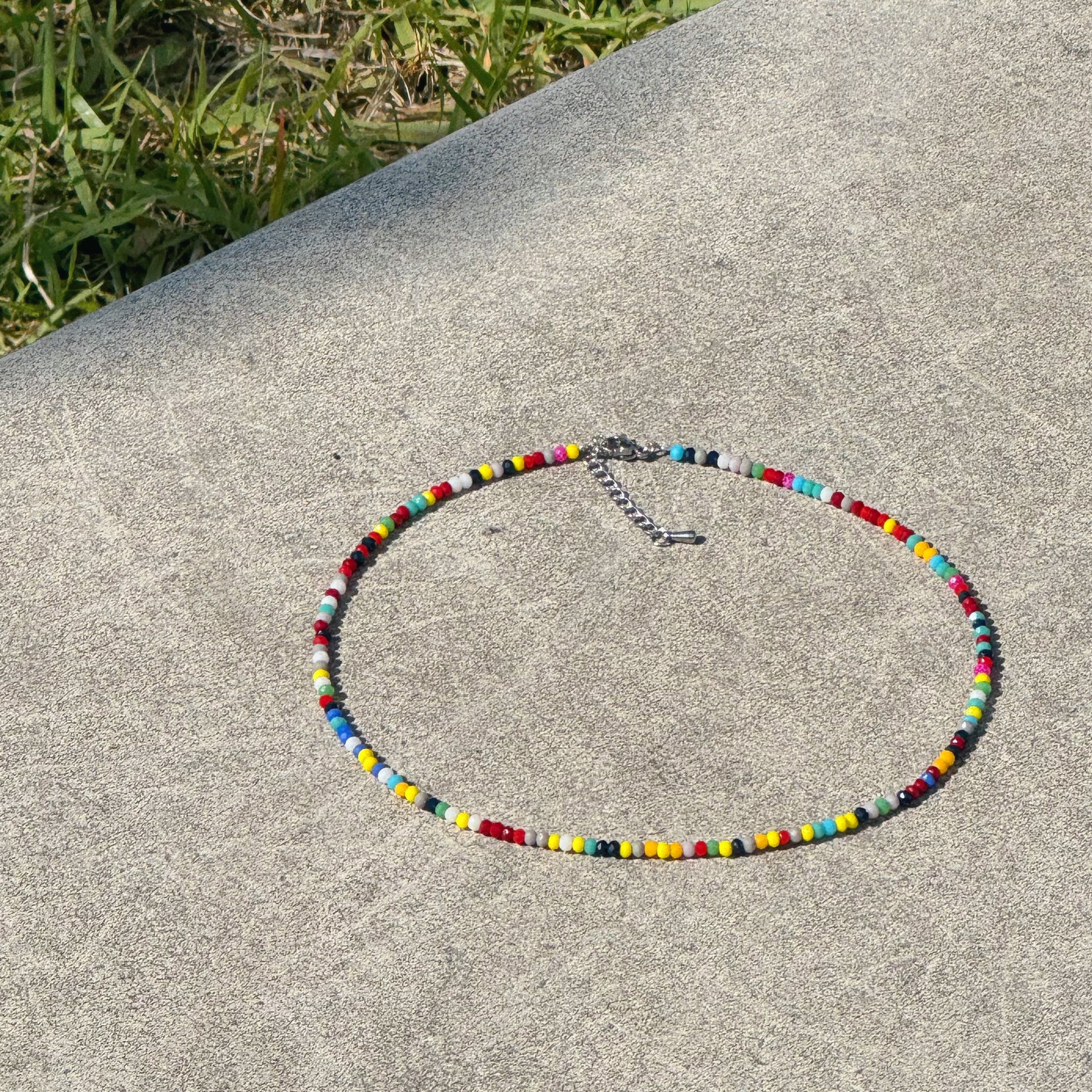 [Handmade] Rainbow Choker