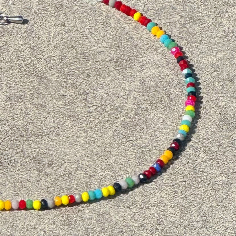 [Handmade] Rainbow Choker