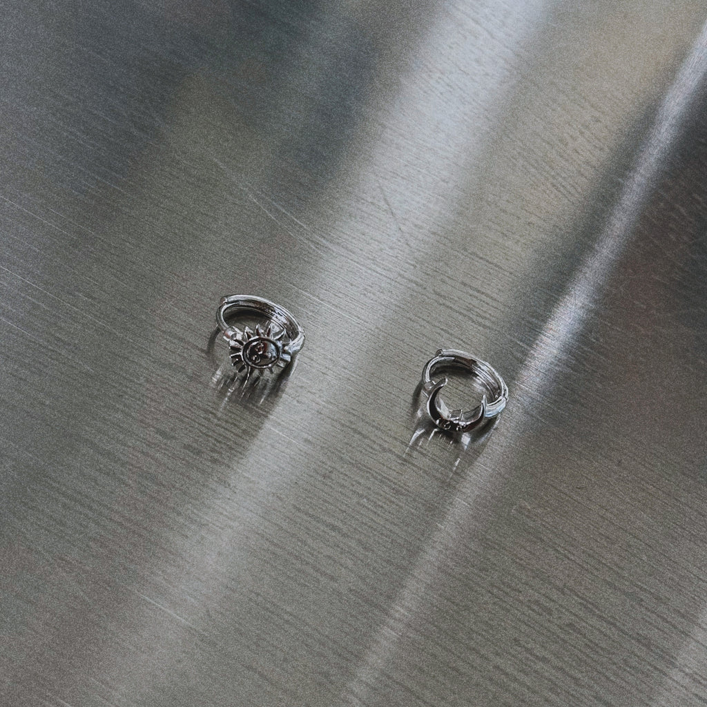 Sun and moon Earring