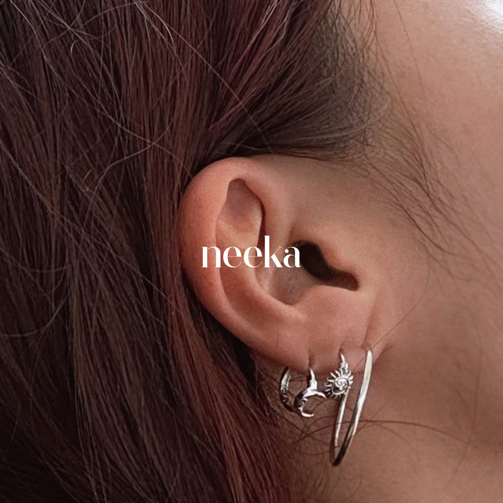 Sun and moon Earring