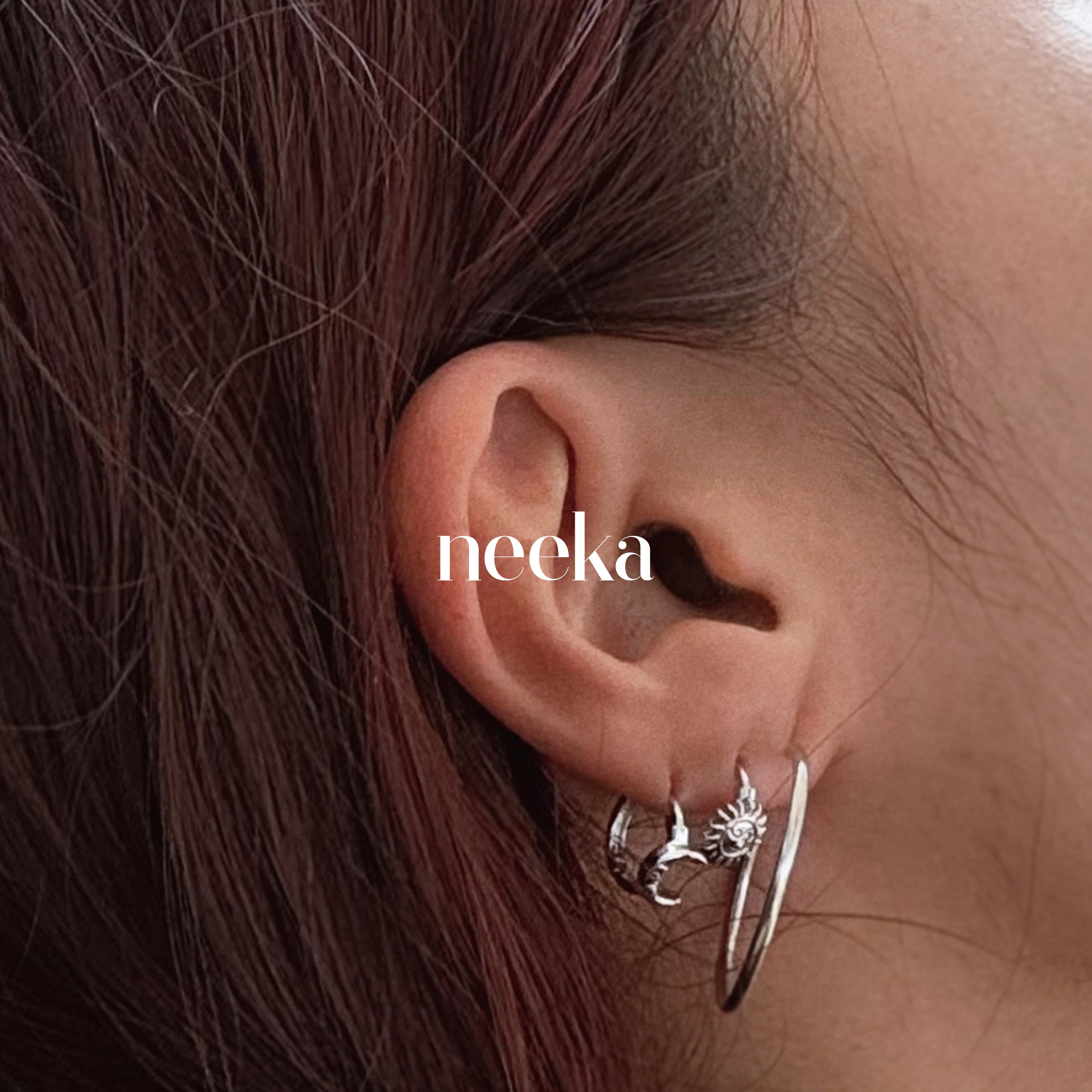 Sun and moon Earring