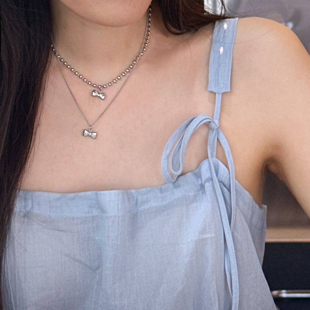 [Handmade] 'Tie me' round Necklace