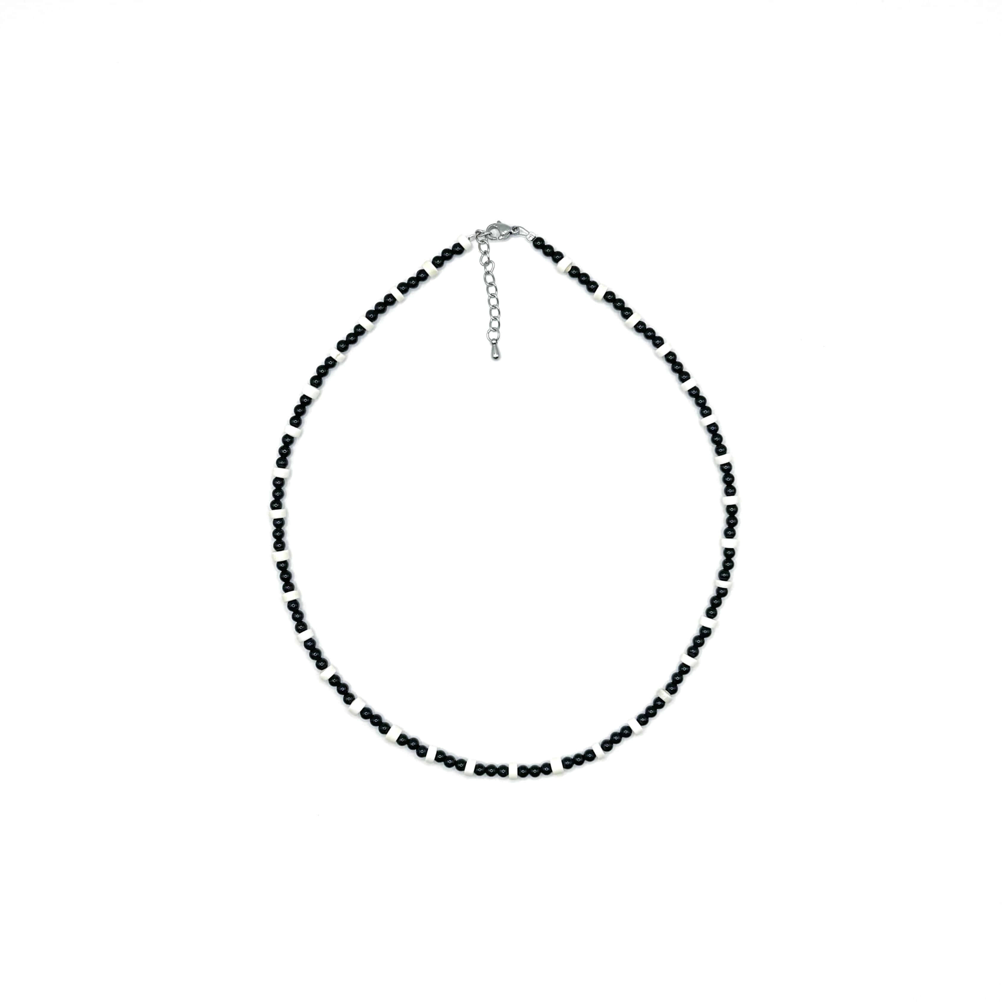 [Handmade] Monochrome Stone Necklace