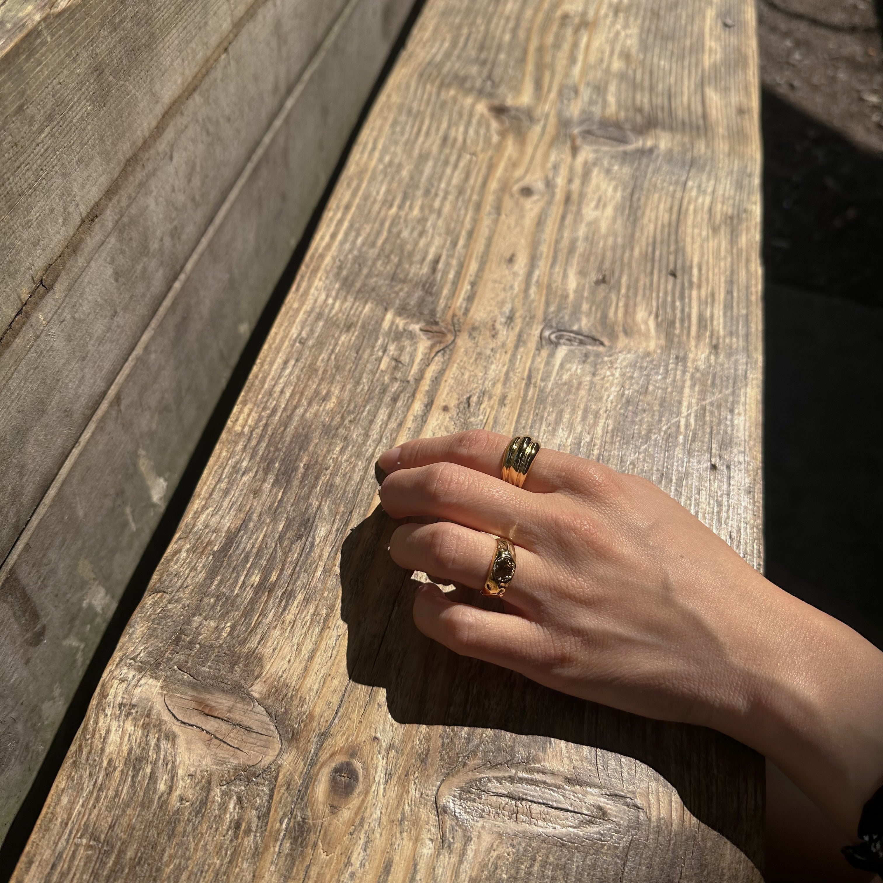 Raw Sculpted Ring (Gold/Silver)