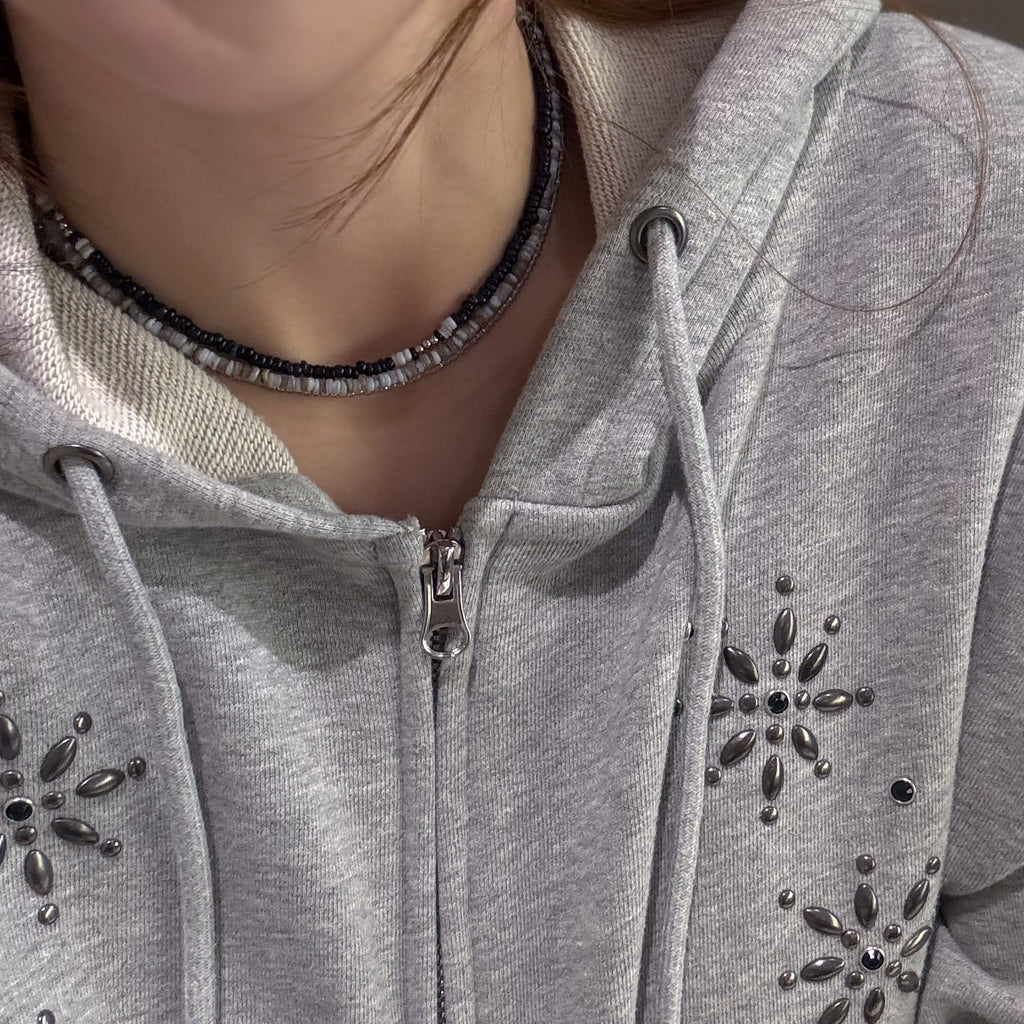 [Handmade] TRI STONE NECKLACE SET