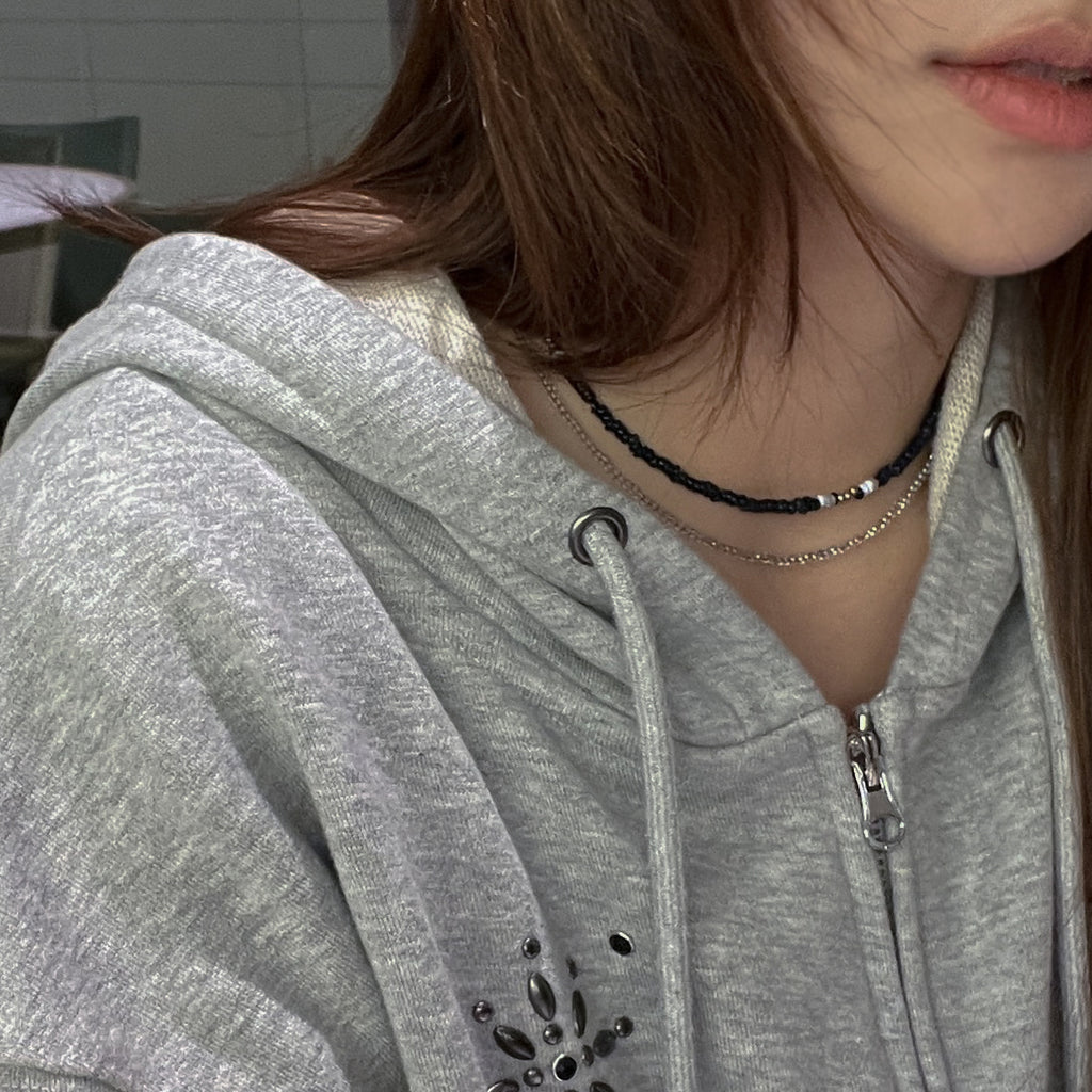 [Handmade] TRI STONE NECKLACE SET