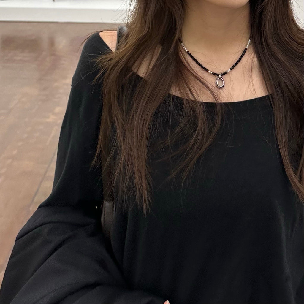 [Handmade] Lucky onyx Necklace