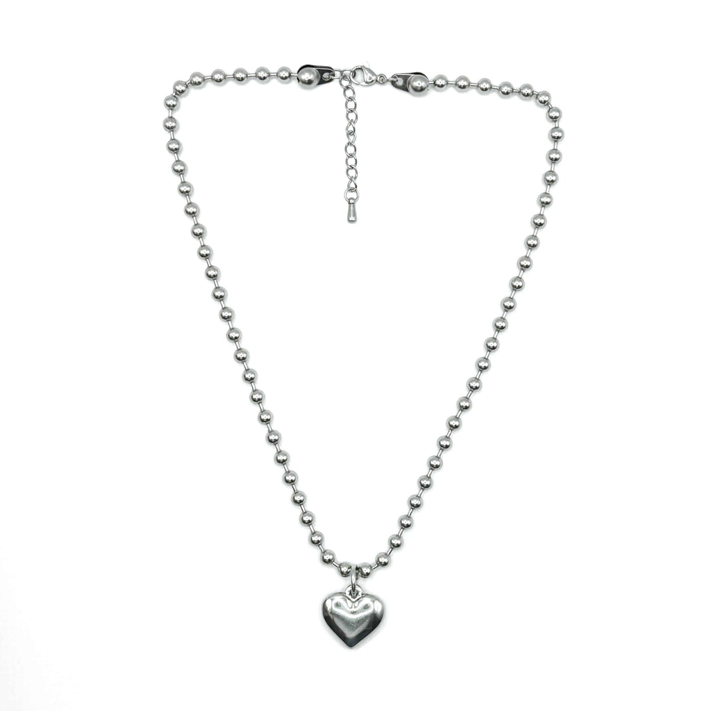 [Handmade] Silver Heart Necklace