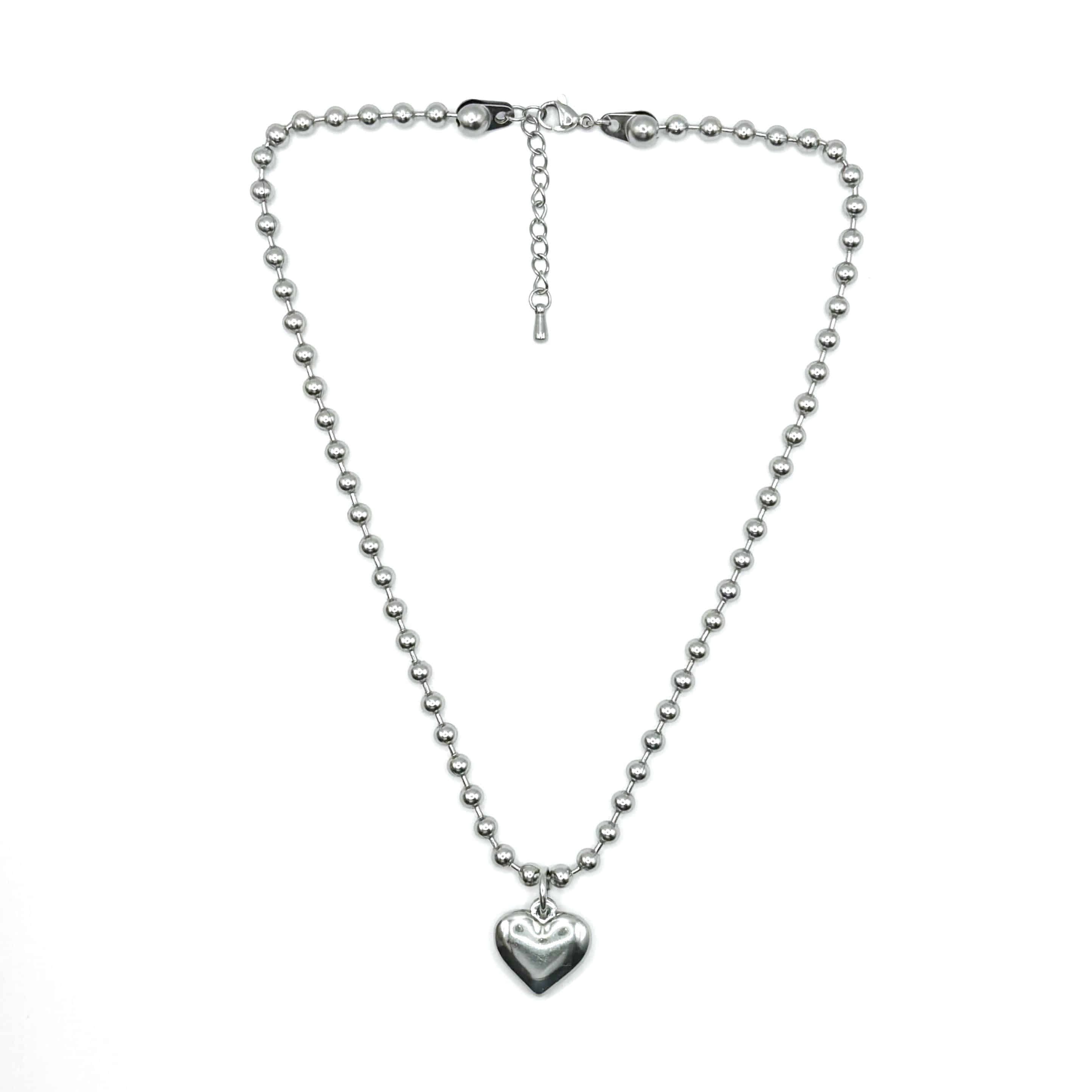 [Handmade] Silver Heart Necklace