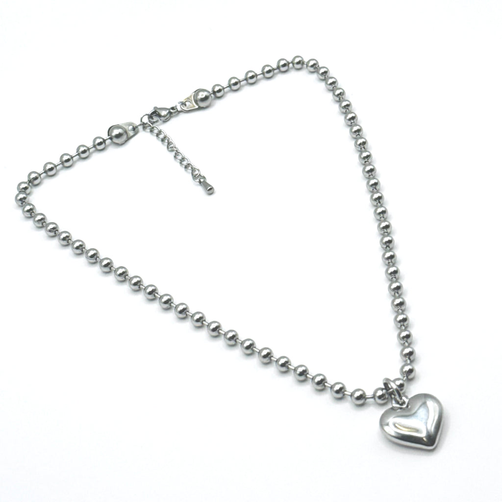 [Handmade] Silver Heart Necklace