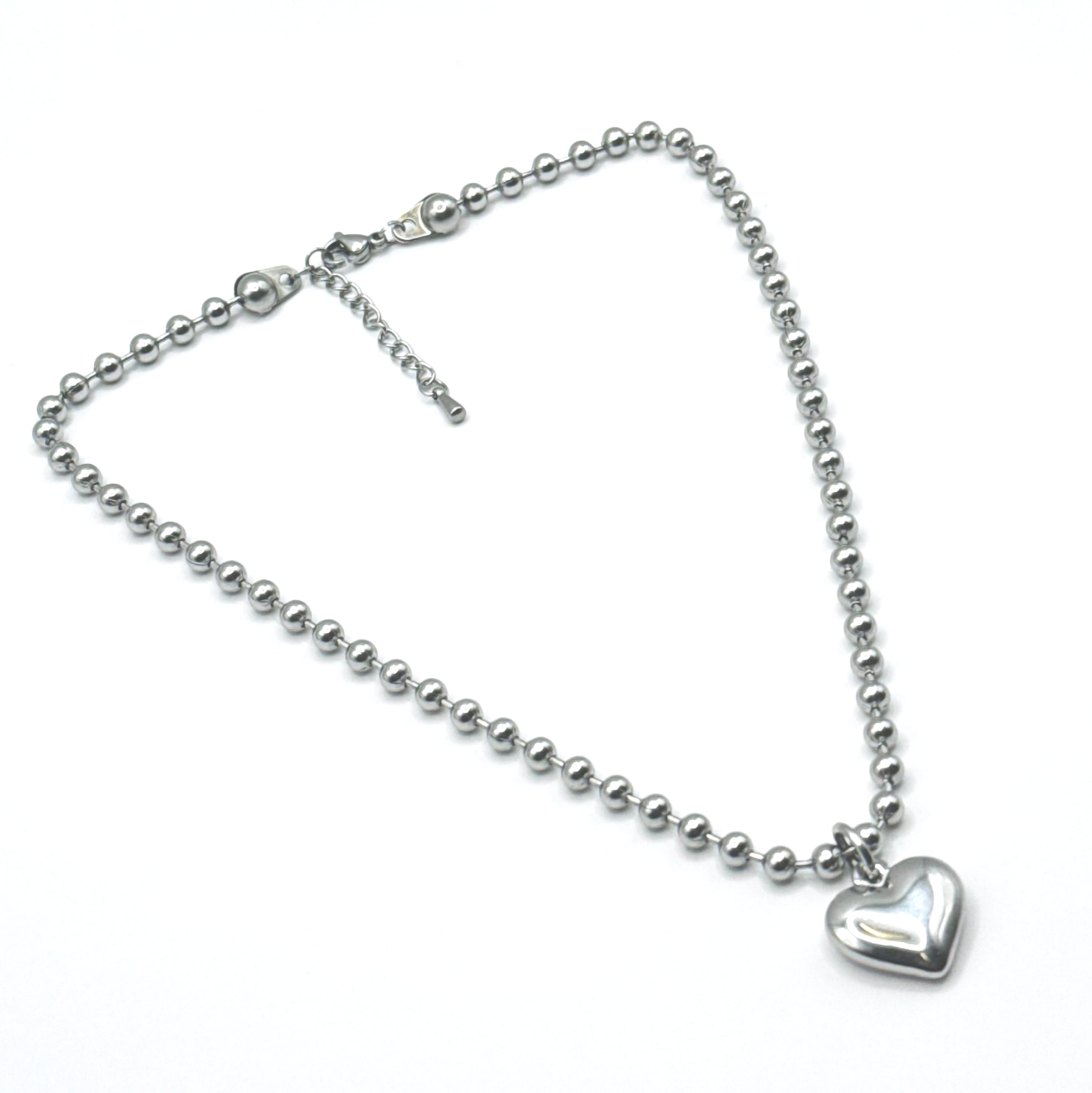 [Handmade] Silver Heart Necklace