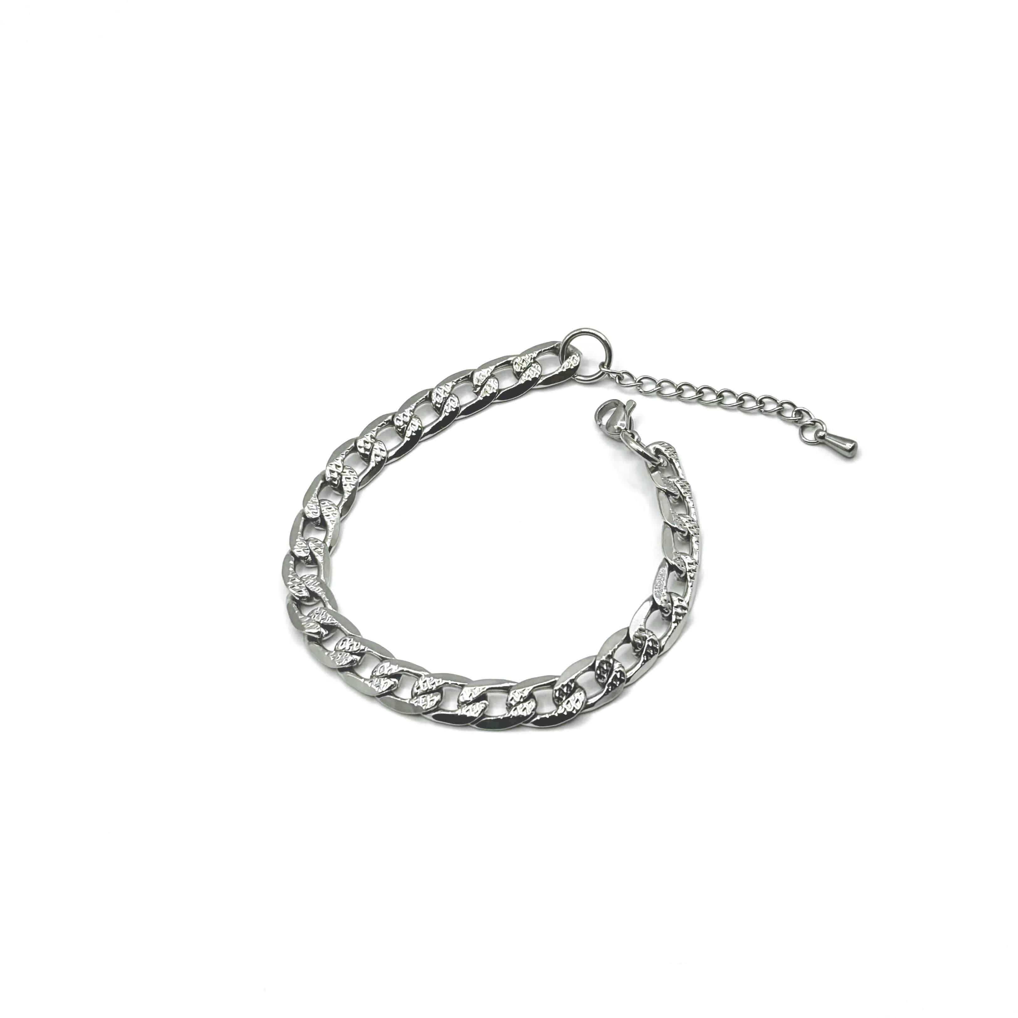 [Handmade] Textured Chain Bracelet