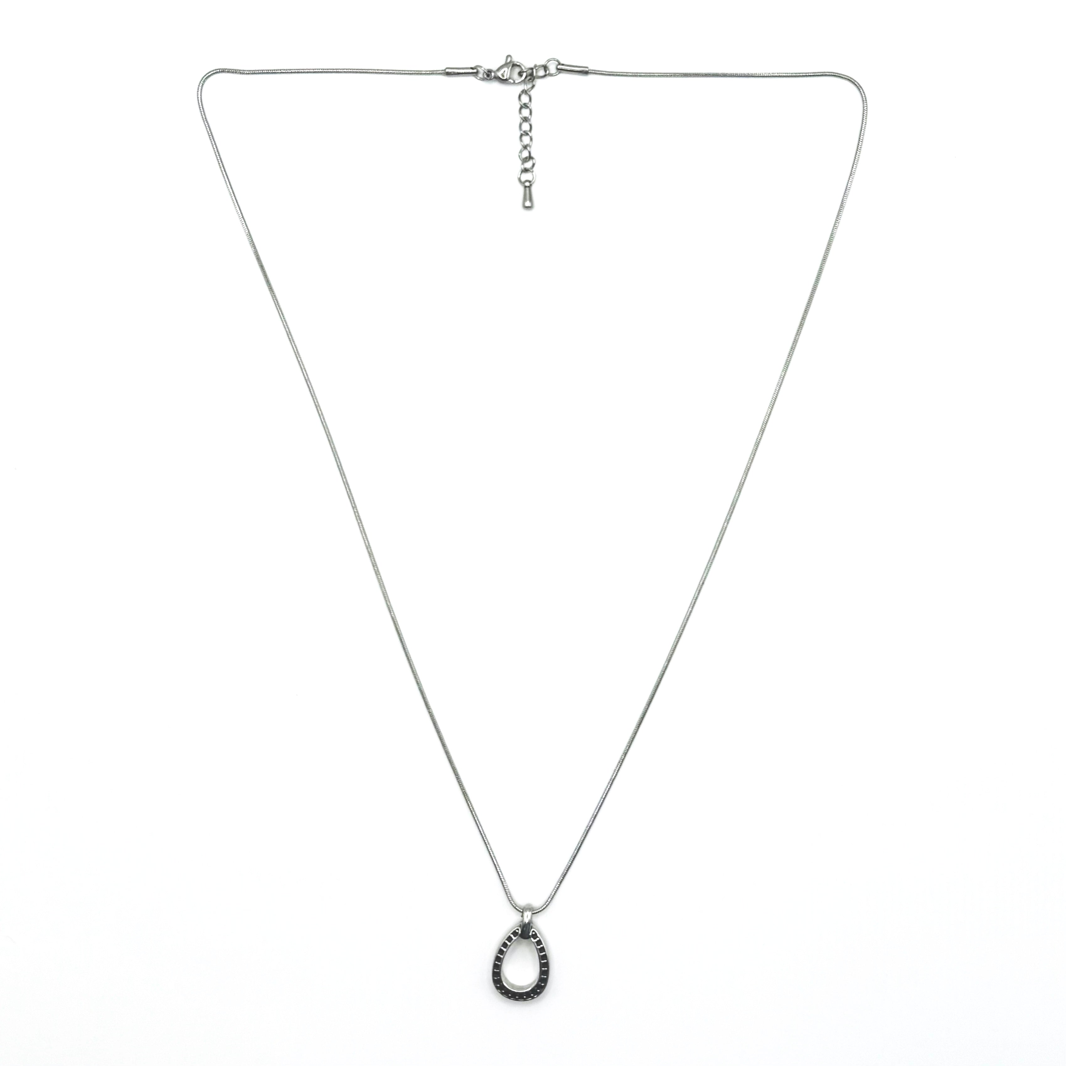 [Handmade] Crescent Silver Necklace