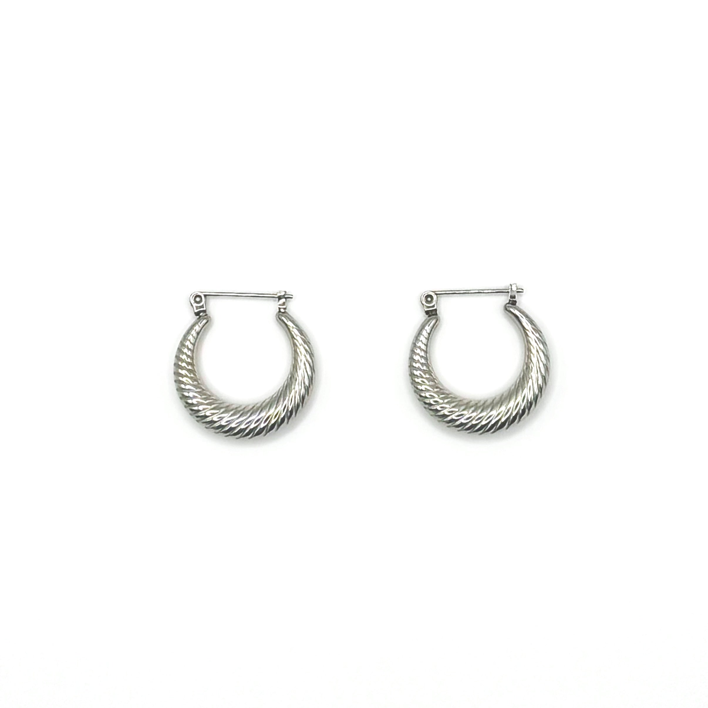 Textured ring Earring