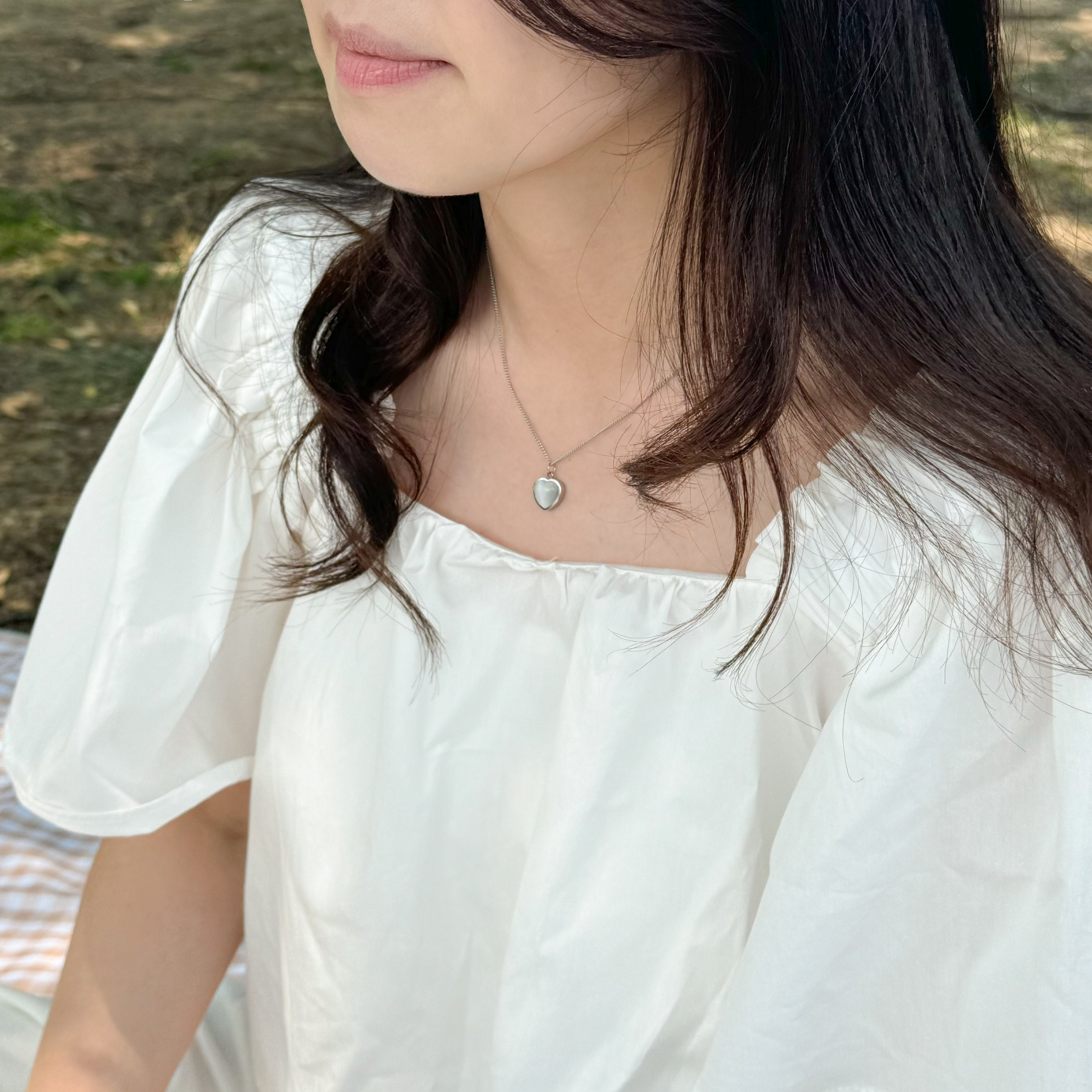 [Handmade] Aurora heart Necklace