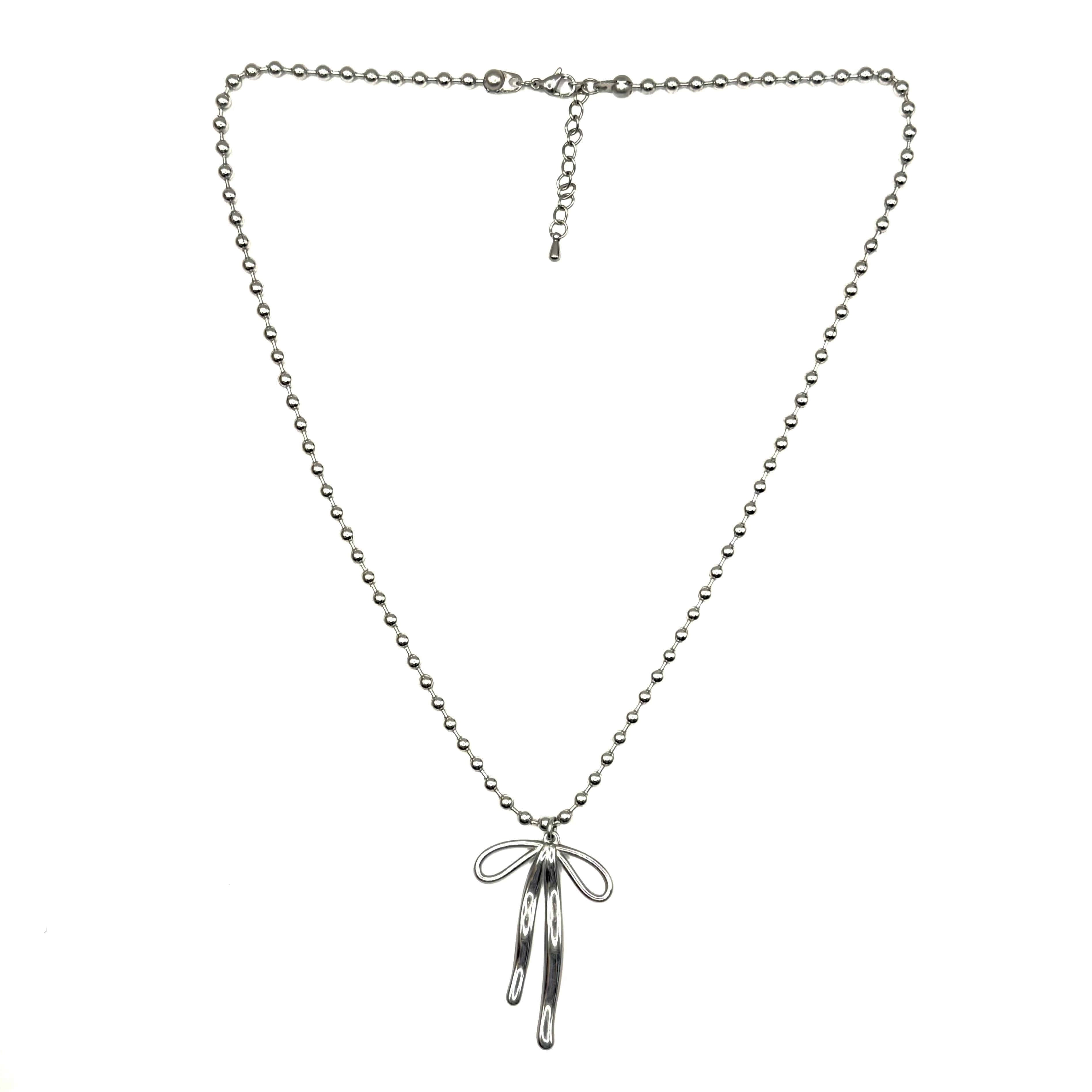 [Handmade] Bow Charm Necklace