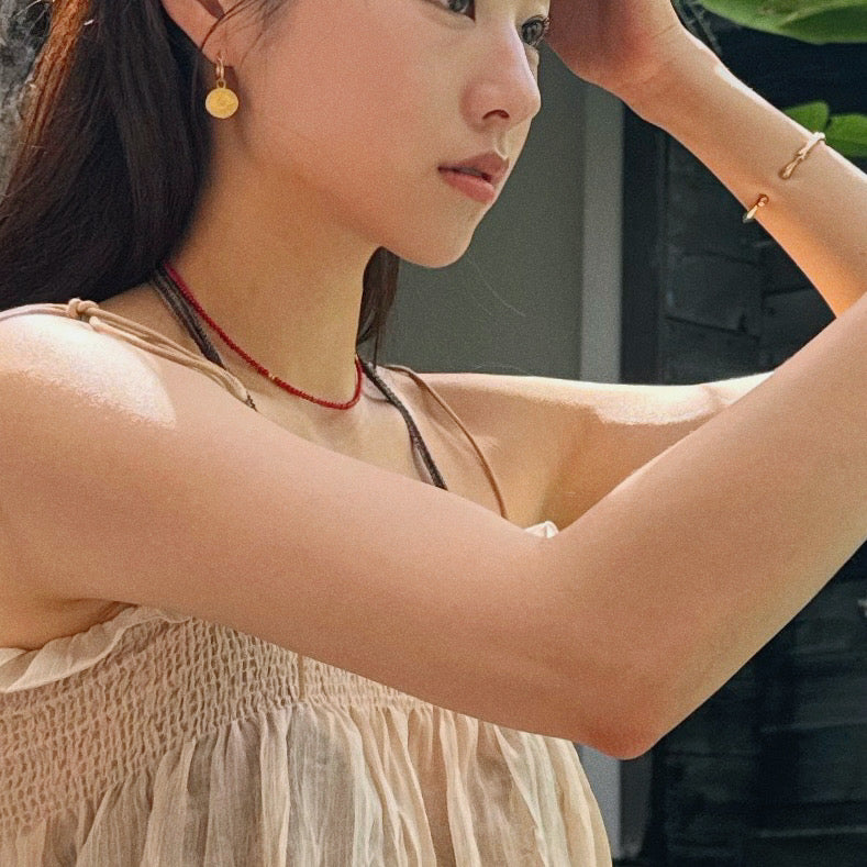 [Handmade] Coral Choker