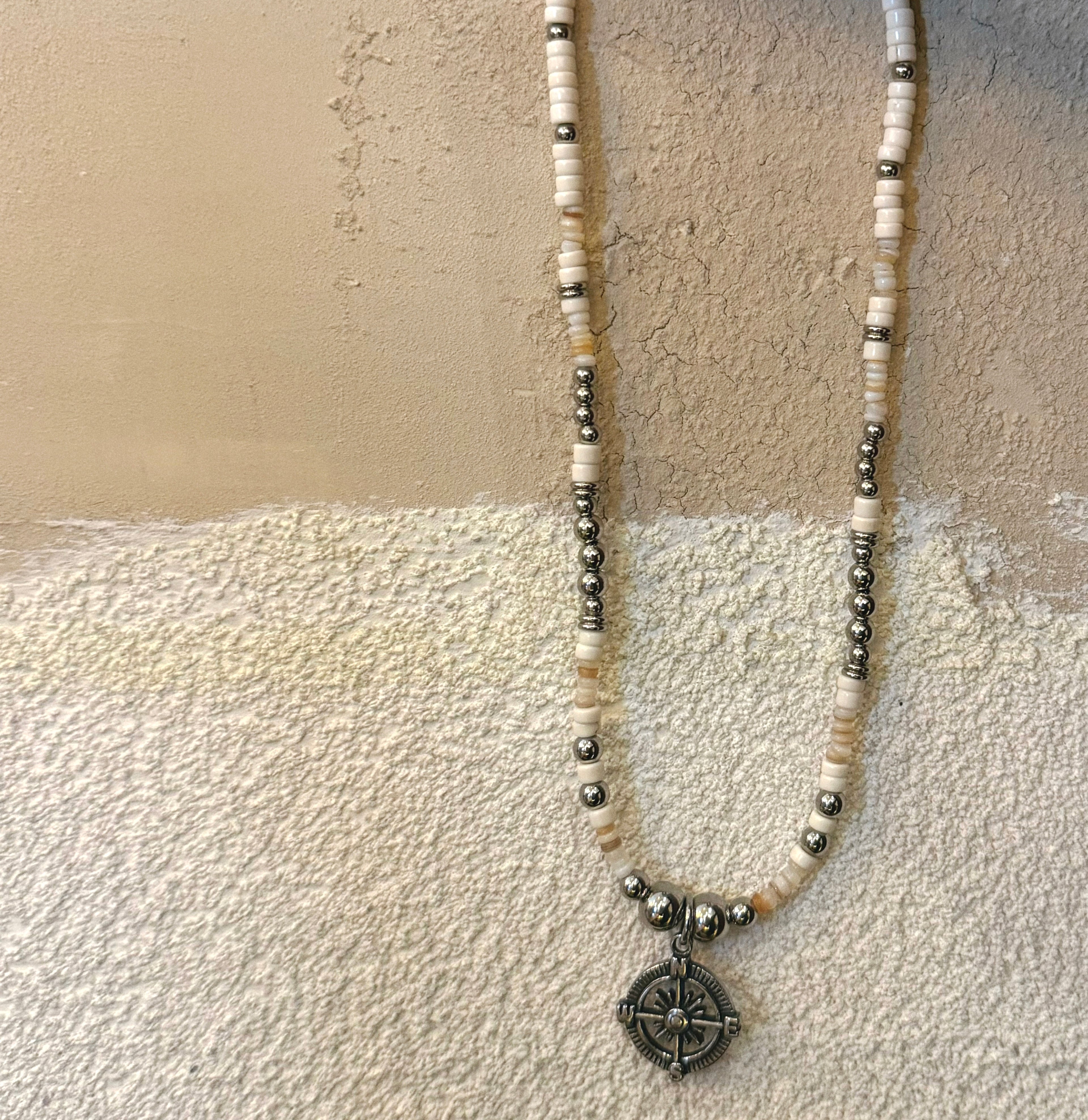 [Handmade] Compass Charm Necklace