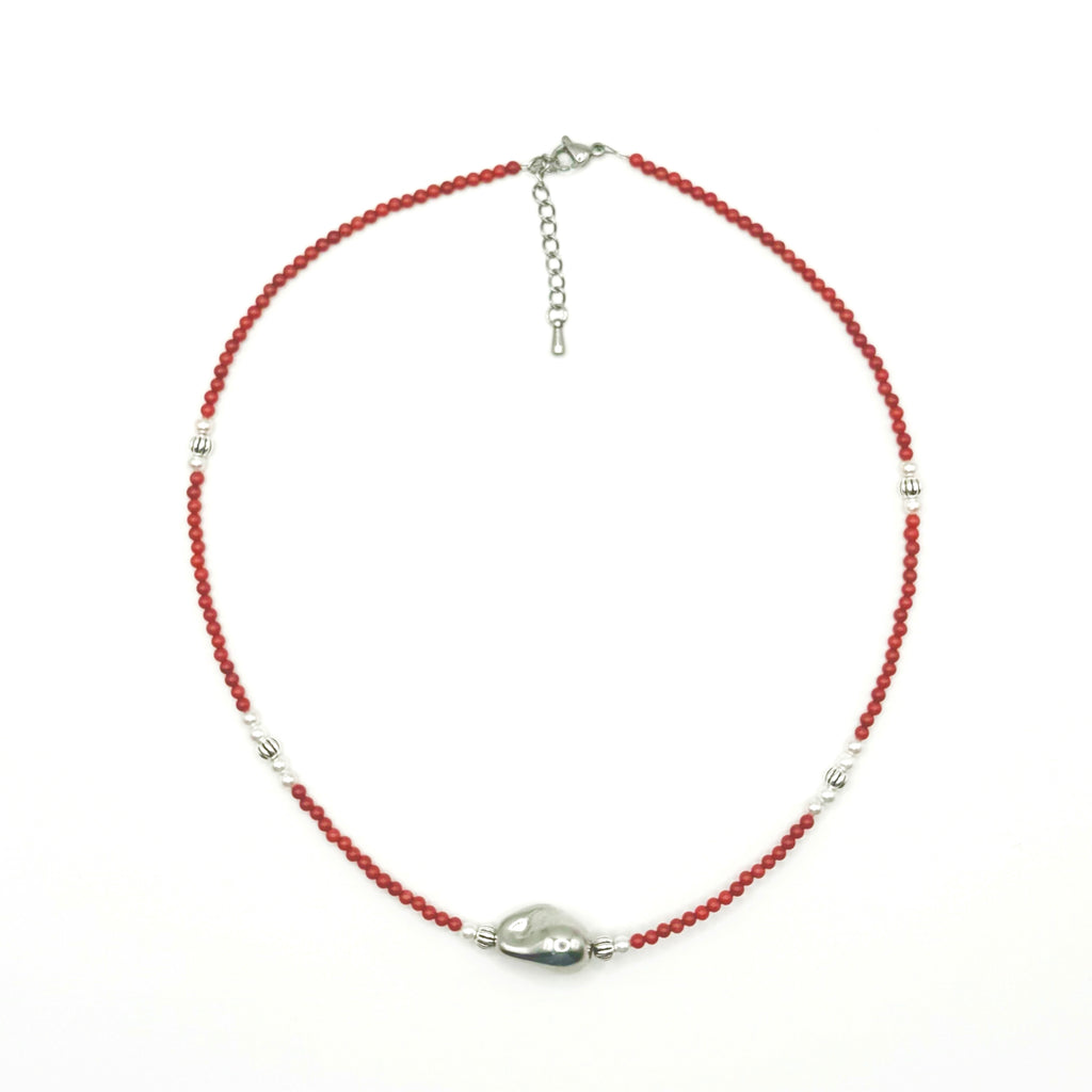 [Handmade] Lucky coral Necklace