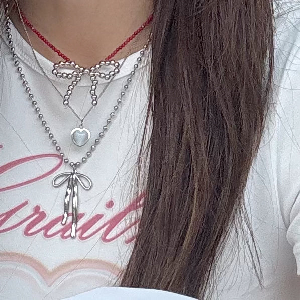 [Handmade] Aurora heart Necklace